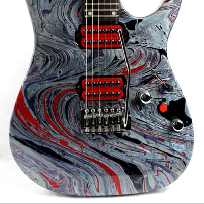 Custom Swirl Painted and Upgraded Ibanez Gio RG Electric Guitar image 1