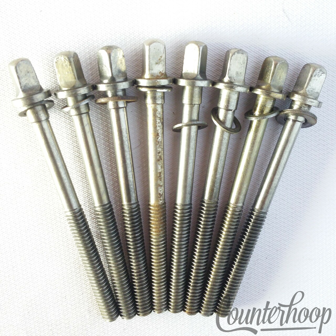 Leedy&Ludwig 2 5/8"8x Tensioner Snare/Tom T-Rods Drum Nickel Plating Vintage 50s — main photograph