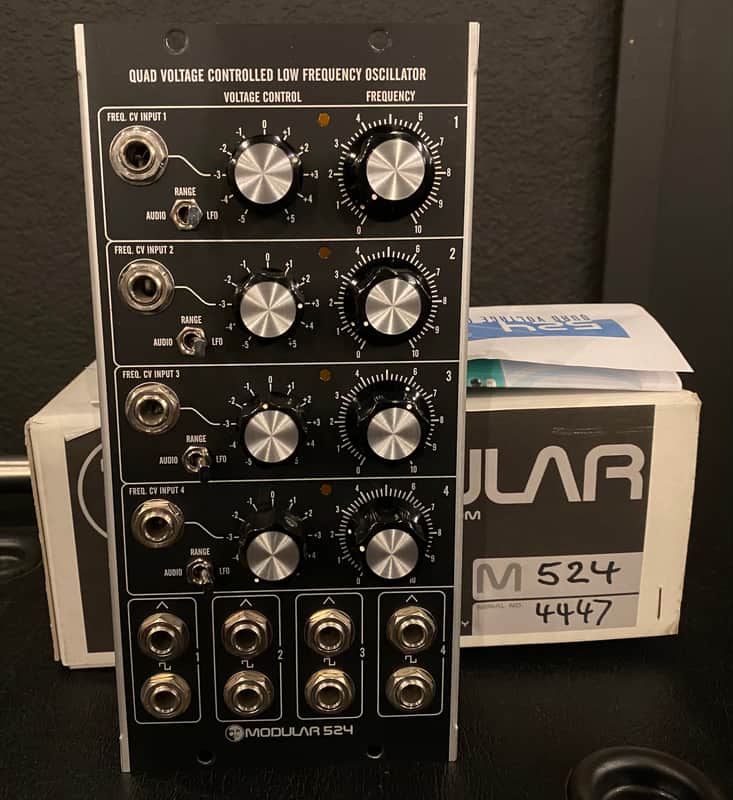 Moon Modular 524 Quad Voltage Controlled Low Frequency Oscillator SYNTHESIZERS.COM / Moog Unit / MU / 5U / AMERICAN FORMAT image 1