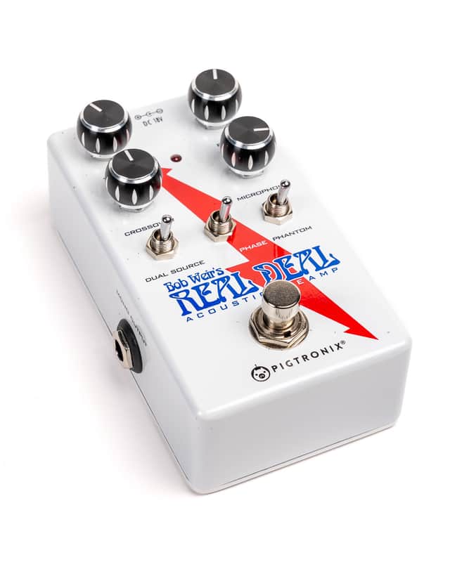 Pigtronix Bob Weir's Real Deal Acoustic Preamp 2010s - White/Red/Blue image 1