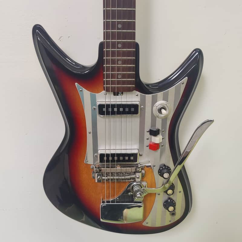 Teisco ET 230 Sharkfin 1967 Sunburst finish Excellent condition image 1