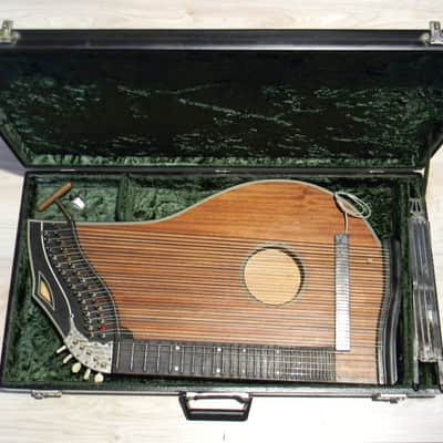 vintage Framus 7/18 Alpenland Aerial Resonance ZITHER  citera Germany 1960s + Schaller pickup + case image 1