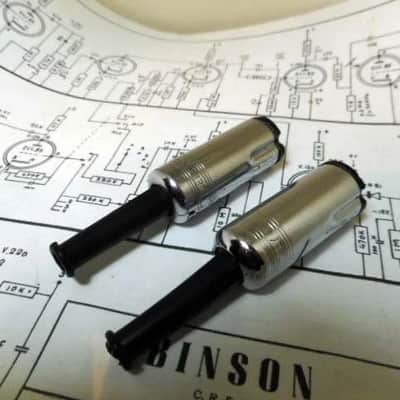 PAIR OF BINSON ECHOREC 3 POLE PLUGS AUDIO ADAPTERS image 2