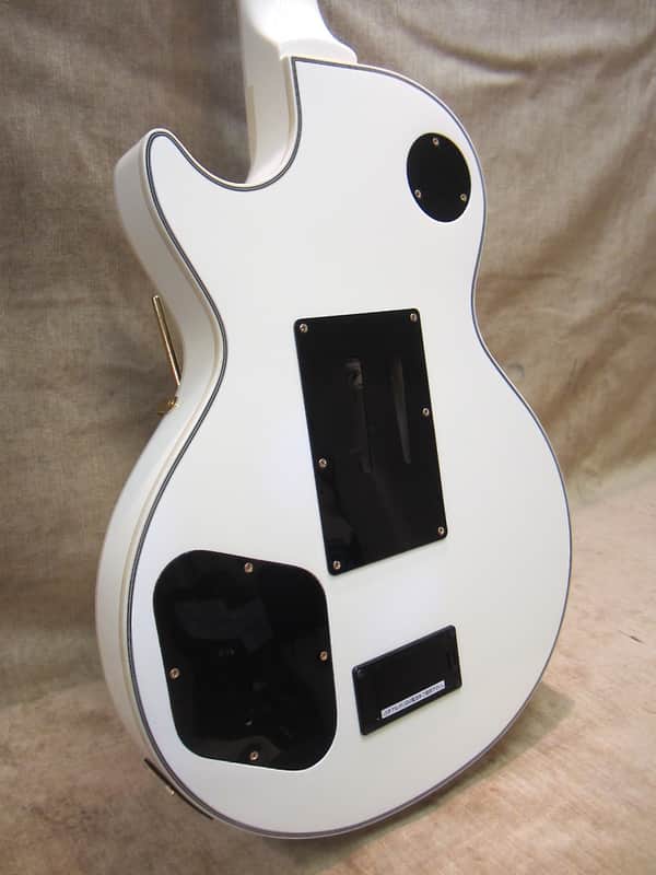 Burny Les Paul Custom RLC-85S Ivory w/ Sustainer Floyd Rose Axcess