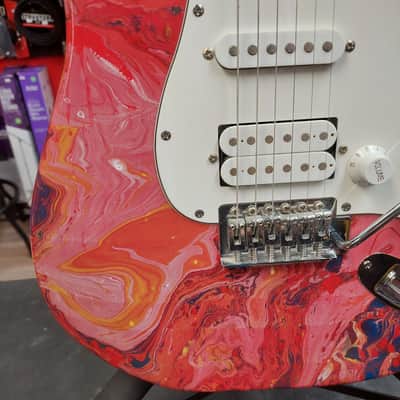 Custom Strat Electric Guitar - Swirl Finish image 9