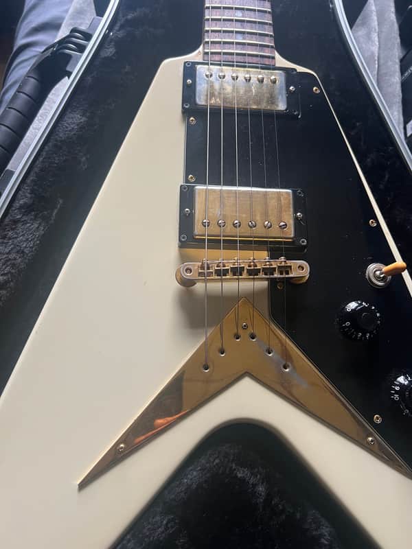 Gibson Flying V Heritage Korina Reissue 1981-1983 - Alpine White image 1