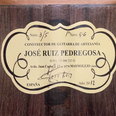 José Ruiz Pedregosa 2012 - incredibly beautiful guitar, with unique design and perfect sound + video! image 13
