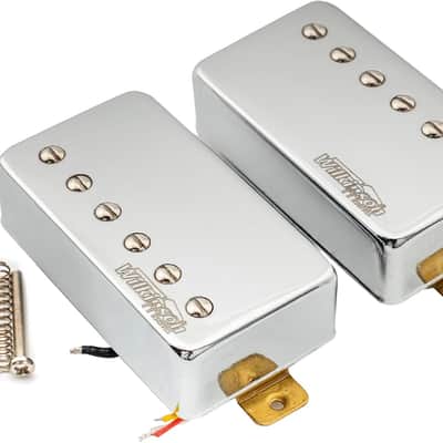 Wilkinson WOCHB Ceramic Guitar Humbucker Pickup Neck Bridge Pickups Set for Les Paul LP SG Style Electric Guitar, Chrome image 5