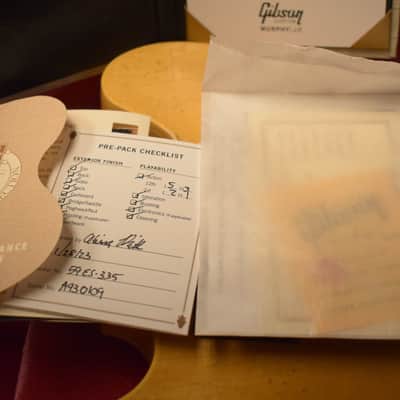 Gibson Murphy Lab 1959 ES-335 Vintage Natural Ultra Heavy Aged image 12