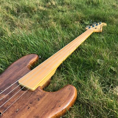 RARE 1976 Fernandes Burny FRETLESS Precision Bass + Original HARDCASE // Maple Fretboard + White Bin image 5