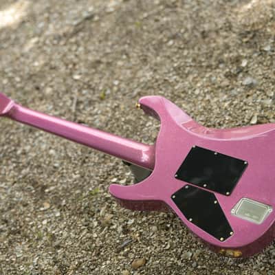 ESP USA M-II NTB FR EMG, Gold Hardware - Disco Pink Sparkle image 10
