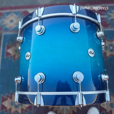 DW Collector's 22x16 Regal Blue Burst Cherrywood Recent - REGAL BLUE BURST image 3