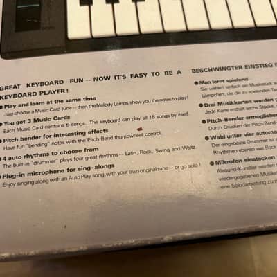 Yamaha TYU-40 80s RARE 25-key Mini Synthesizer MINT Condition in box with Microphone and 3 song cards image 22