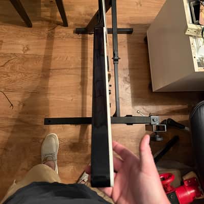 2015 Epiphone Brent Hinds Flying V – Black & Gold - Pre-Production Mistake Prototype. Believed to have been handled by Brent Himself image 4