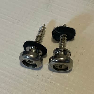 2000's Era Korean Ibanez RG370 RG & S Series Chrome Strap Buttons image 2
