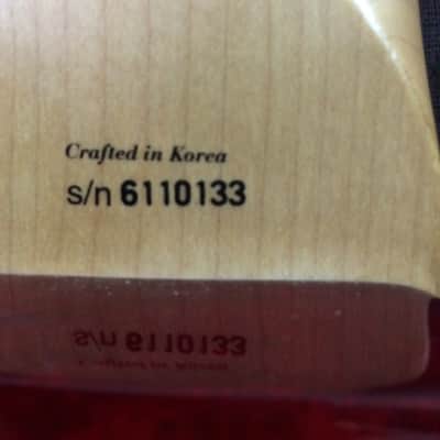 Squier by Fender Pro Tone Protone 5 string bass Red stain- MIK Korea- HSC image 13