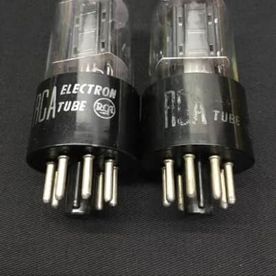 MATCHED PAIR RCA 6SN7GT Premium Audio VACUUM TUBES W/ Support Rods O.8643 image 3