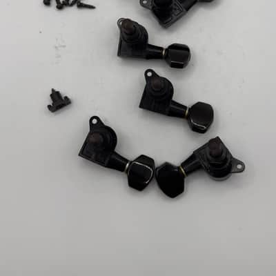 Fender 6 Inline Tuners Gotoh Made In Japan MIJ 1980’s - Black image 4