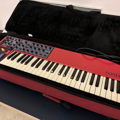 Nord Lead 49-Key 12-Voice Expanded Polyphonic Synthesizer 1995 - 1997 - Red With Clavia Soft Case