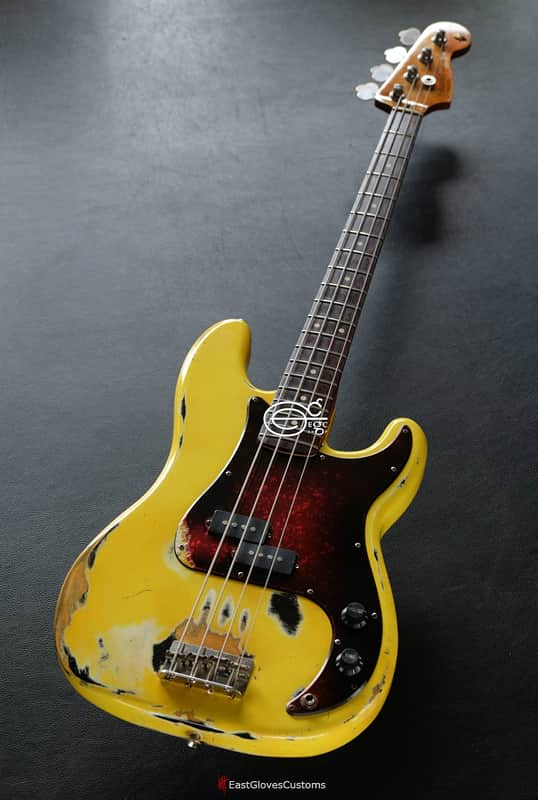 Fender Precision TV Yellow Heavy Relic Aged image 1