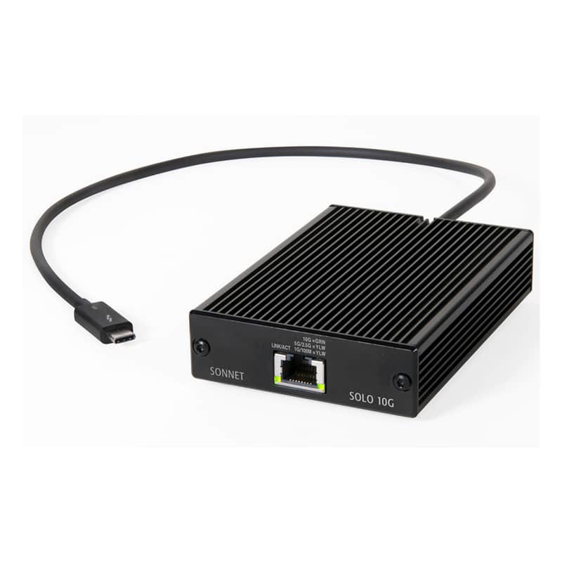 Sonnet Solo 10G Thunderbolt 3 to 10Gb Base-T Ethernet Adapter - Apple Adapter image 1