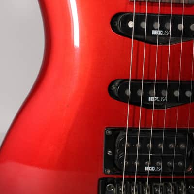1987 Ibanez 540R Radius Series Floyd Rose HSS MIJ Jewel Red Finish w/HSC image 21