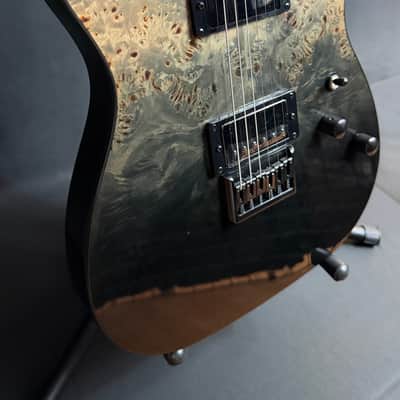 Schecter PT Standard Electric Guitar Black Fade Burst Burl Finish image 5