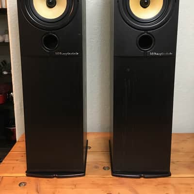 Vintage Wharfedale Diamond 8.3 Tower Speakers Two-Way Bi-Amplification Able Audiophile Hi-Fi Stereo image 1