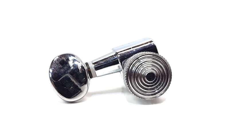 Brio Left Handed 6 In Line Guitar Locking Tuners Oval Chrome image 1