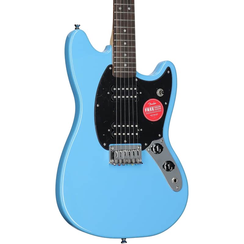 Squier Sonic Mustang HH Electric Guitar, Laurel Fingerboard, California Blue image 1