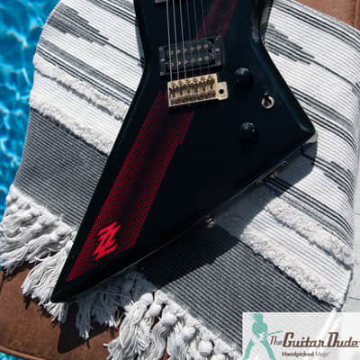1980 Aria Pro II ZZ Deluxe - Red Thunderbolt = Metal Master