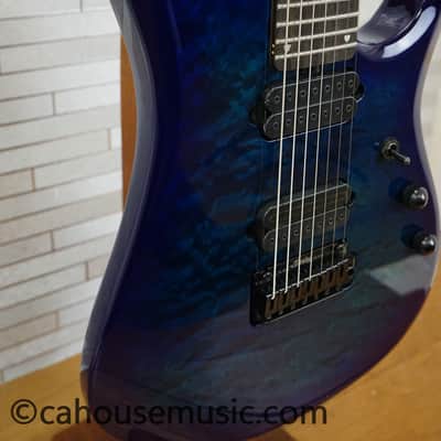 Sterling JP157D QM John Petrucci Signature DiMarzio - Cerulean Paradise image 8
