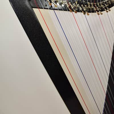 Rees Harps Fullsicle Harp, 26 Strings, With LR Baggs Pickup System, Metallic Black Finish image 4