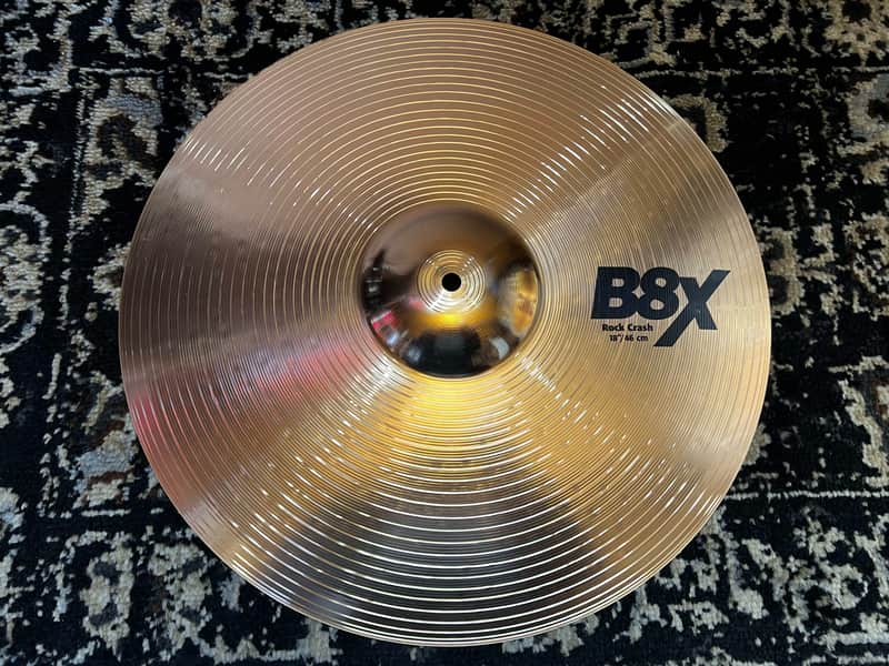 Sabian 18" B8X Rock Crash Cymbal - Brilliant image 1
