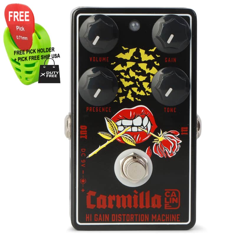 Caline CP-515 Hi Gain Distortion Pedal True Bypass, FREE PICK + HOLDER+ FREE SHIP USA image 1