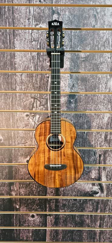*B-STOCK* KALA KA-CT-SA-BG - Contour All Solid Gloss Acacia Baritone Ukulele, with Bag image 1