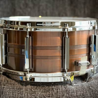 80's MIJ Tama Seamless copper snare 14"x6.5" image 5