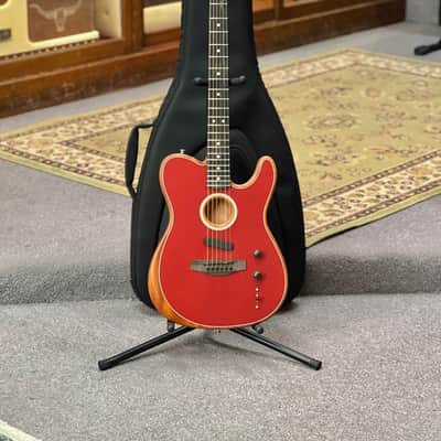 2023 Fender American Acoustasonic Telecaster - Crimson Red image 1