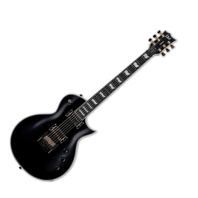 ESP LTD EC-1000 Full Thickness 6-String Right Handed EverTune Electric Guitar with Mahogany Body, and Macassar Ebony Fingerboard (Black) image 5