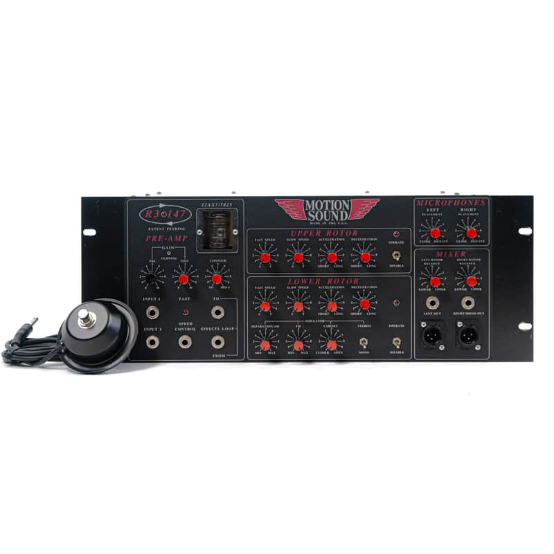 Motion Sound R3-147 Leslie Simulator Effect Rackmount with Footswitch image 1