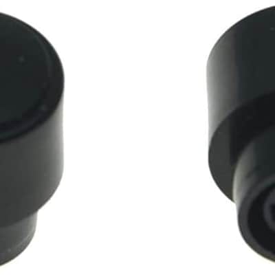 Pack of 2 Black Barrel Switch Tip 3 Way or 4 Way Pickup Selector Switch Knobs for USA Tele/Telecaster image 1