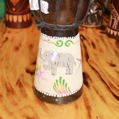 15.125" - 15.75" Handmade Kenyan Djembe's image 4