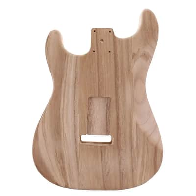 Solid Poplar Wood Strat Style Guitar Unfinished Body image 2