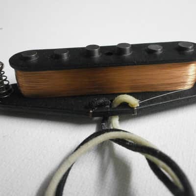 Classic Stratocaster Pickup HOT Alnico 5 Bridge Neck Hand Wound Custom by Q pickups Strat Fender image 2