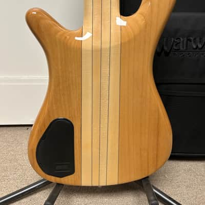 Warwick Rockbass Streamer NT I 5 String Fretless Bass Guitar 2025 - Natural Transparent High Polish image 4
