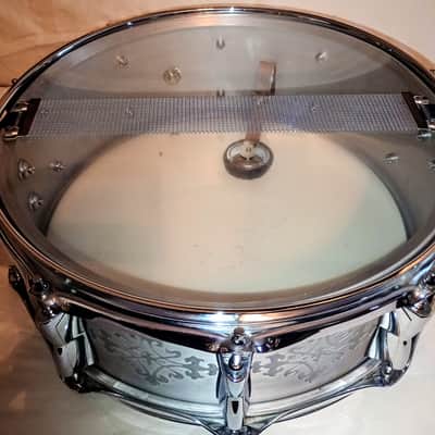 CUSTOM ENGRAVED ALUMINUM SNARE DRUM 14/10L - FREE SHIP TO C-USA! image 10