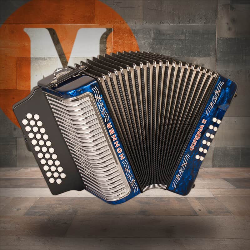 Hohner Corona II FBbEb Accordion - Pearl Dark Blue (3500BL) image 1