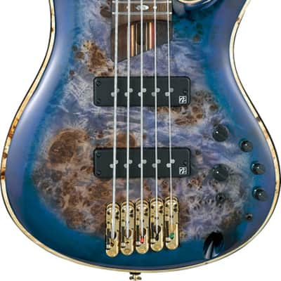 Ibanez SR Premium 5 String Electric Bass w/Bag - Cerulean Blue Burst (SR2605CBB) image 2