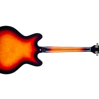 Vox Bobcat V90-SB Sunburst Semi-Hollow Electric with hard case Open box image 13