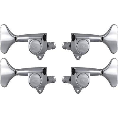 Grover Mini Bass 144 Series Tuning Machines Regular Chrome 2+2 image 1